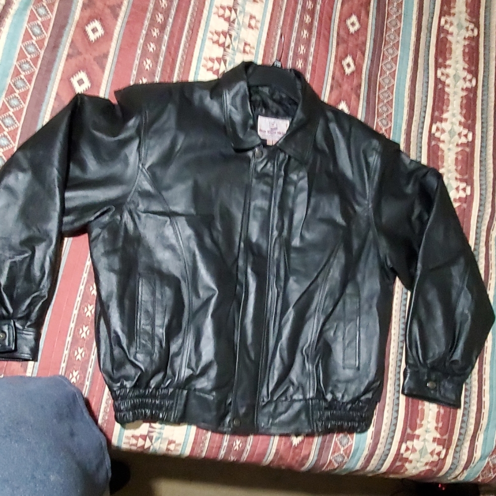 leather coat